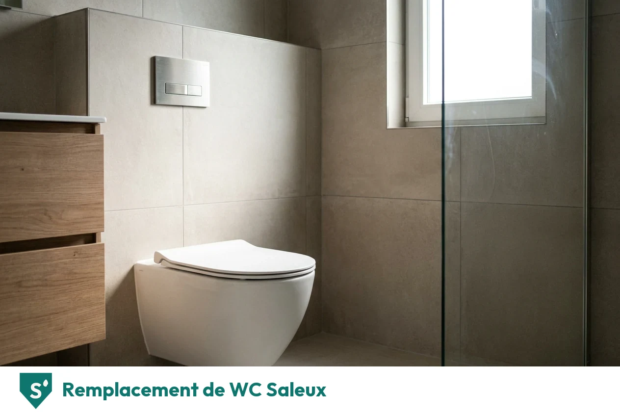 Remplacement de WC à Saleux