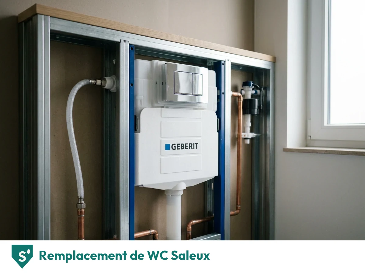 Remplacement de WC à Saleux