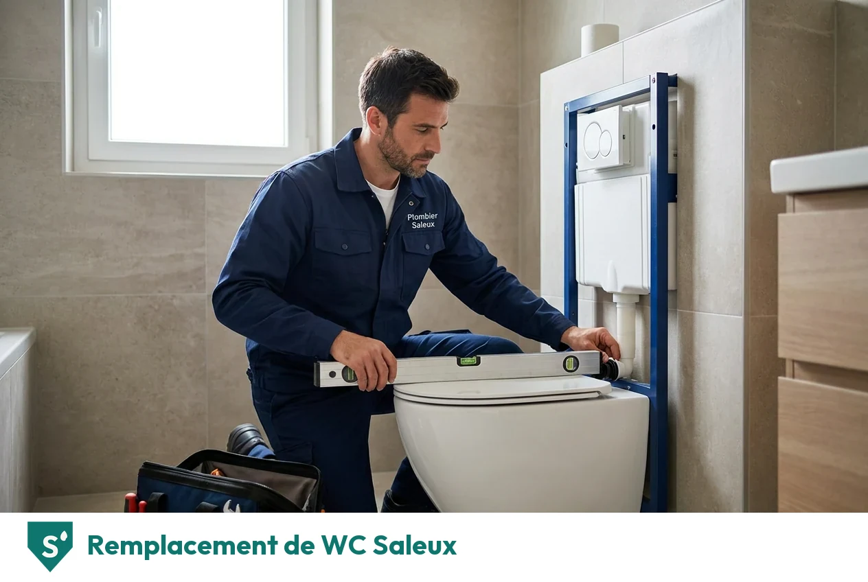 Remplacement de WC à Saleux